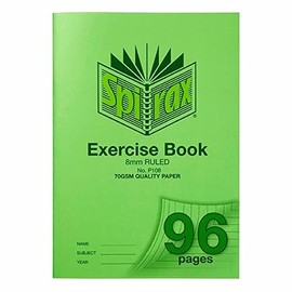 Spirax P108 Exercise Book A4 8Mm 96Pg