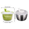 AIXXCUVQ Large Stainless Steel Bowl Salad Wash and Dry Vegetables