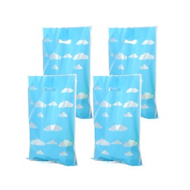 ADARRO 30PCS Cartoon Party Favor Bags, Blue Sky & White Cloud Print Goodie Gift Bags with Handles for Baby Shower, Kids Birthday Party Favor Supplies Decorations