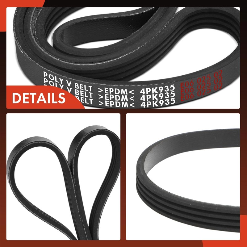 A-Premium Engine Serpentine Drive Belt Compatible with Infiniti QX70 2014,
