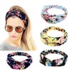 Boolavard Women Headband Boho Floral Style Criss Cross Head Wrap