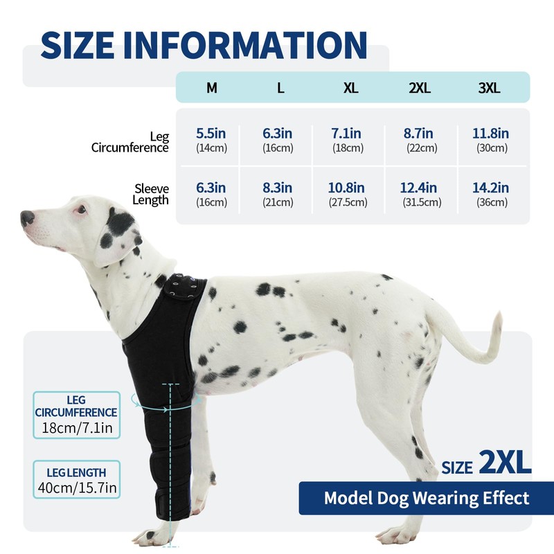 Hjyokuso Dog Bodysuit After Surgery Only Left Front Legs, Left
