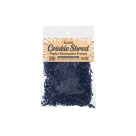 Essentials by Leisure Arts Crinkle Shred Bag, Navy Blue, 2oz Shredded Paper Filler, Crinkle Cut Paper Shred Filler, Box Filler, Shredded Paper for Gift Box, Paper Crinkle Filler, Box Filling