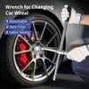 BCJCLTS Lug Wrench, 4 Way Tire Iron for Car,Tire Wrench