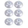 Wenko 4427100100 Mini Suction Hooks Set of 6 Transparent