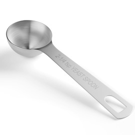 BERYLER 1PCS Yeast Measuring Spoon, Stainless Steel 2-1/4 Teaspoons, 2.25tsp, 0.25 Ounces