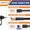 Short Pressure Washer Gun with Swivel,5000 PSI Max, 3/8" Plug