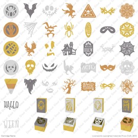 Provo Craft Cricut Monster Bash Cartridge, Acrylic Multicolour, 23.87x12.7x4.57 cm