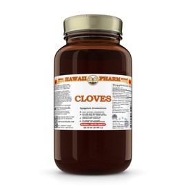 Hawaii Pharm Cloves Extract, Tincture for Antioxidant Support, Promotes Bone Strength, Supports Liver Function, Stomach Relief, Enhances Vitality - 32 fl.oz
