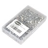 160sets Stainless Steel Leather Rivets Double Cap Rivet Tubular Metal
