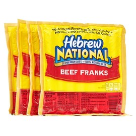 Hebrew National Beef Franks, 12 Oz - Pack of 4