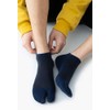 UBUMO Men's Tabi Flip Flop Socks Athletic Cotton Crew Two