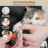 maiwoste 27.6" Large Cat Grooming Wrap – Anti-Escape Cat Wrap