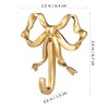 Bow Hook for Wall Decorative Bowknot Hook Gold Coat Hooks