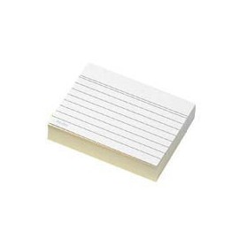 Office Line Cards White 190 g DIN A7, 100 Pieces Lined