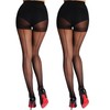 DORALLURE Tights with Back Seam and Cuban Heels High Waist
