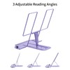 MSDADA Metal Book Stand for Desk, Adjustable Reading Rest Book