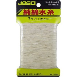 JBSO G-23002 Pure Cotton Water Thread, No. 3, 328.4 ft (100 m)
