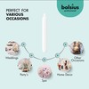 BOLSIUS White Candlesticks - 2 Packs = Total 90 Candles