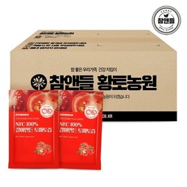 Cham & Deul Red Clay Farm NFC 100 bags of ground tomato juice (practical packaging) / 참앤들황토농원 NFC 100갈아만든 토마토즙 100포(실속포장)