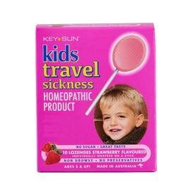 Key Sun Kids Travel Sickness Strawberry Flavoured 10 Lozenges