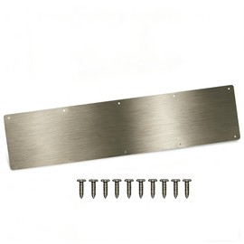 Door Kick Plate, Metal Kickplate for Bottom of Door,10x34" Aluminum Metal Plate Rounded Corners for 36" Interior Exterior Doors (Brushed Bronze)