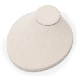 Oirlv Necklace Holder Bust Velvet Jewelry Display Necklace Display for Vendors Display Pendant Display Stand White