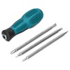 Double Ended Screwdriver, 3 Piece Screwdriver Bit Set, Cross and