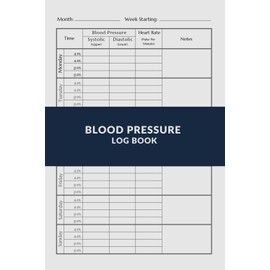 Blood Pressure Log Book: Track, Monitor, and Take Control of Your Blood Pressure