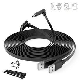 Itramax Flat USB C Cable 30FT/9M 2Pack,Right Angle Extra Long Charger Cord