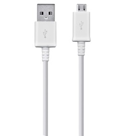 Short MicroUSB Cable Compatible with Your Alcatel OneTouch EVO 7 with High Speed Charging. (1White,20,cm 8in)