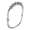 2LB Depot Wide Shower Curtain Rings / Hooks Set, Decorative Polished Chrome