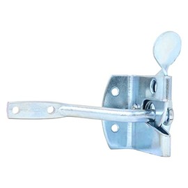Auto Gate Latch, 2 Part Kit, Steel Bright Zinc Plated, Heavy Duty Self-Locking