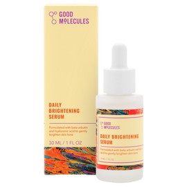 Good Molecules Daily Brightening Serum with Beta Arbutin 3% & Hyaluronic Acid – Brightening Serum for Dark Spots & Uneven Tone, Face Skincare, 1 fl oz (30 ml)
