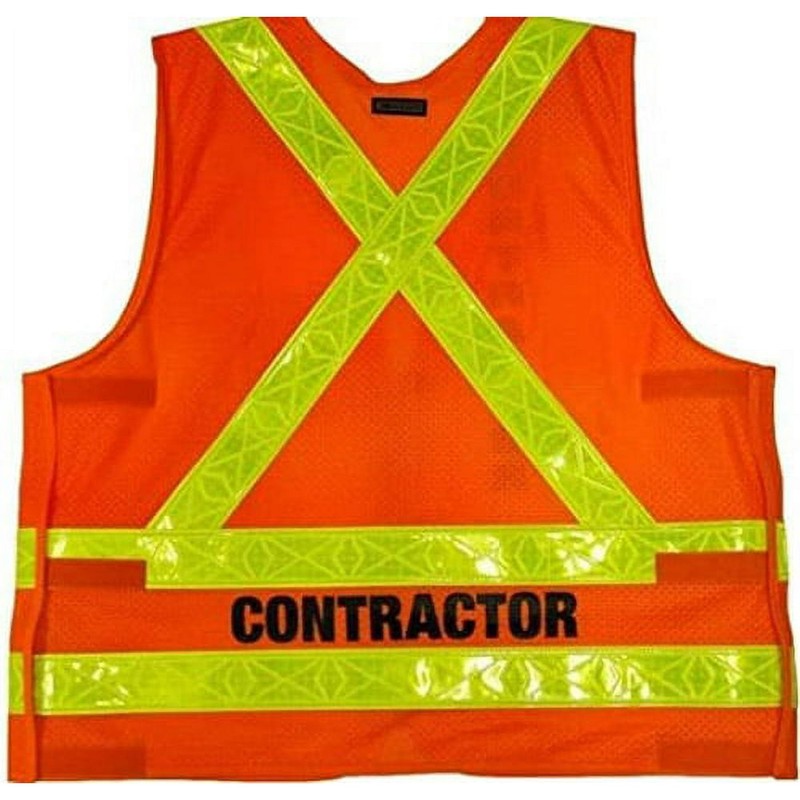 NYCTA Style Contractor High Visibility Reflective Safety Vest Zipper &
