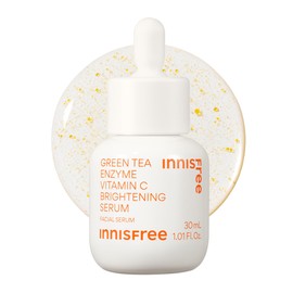 innisfree innisfree Green Tea Enzyme Vitamin C Serum for Dark Spot Fading, Korean Face Serum for Glow and Radiance