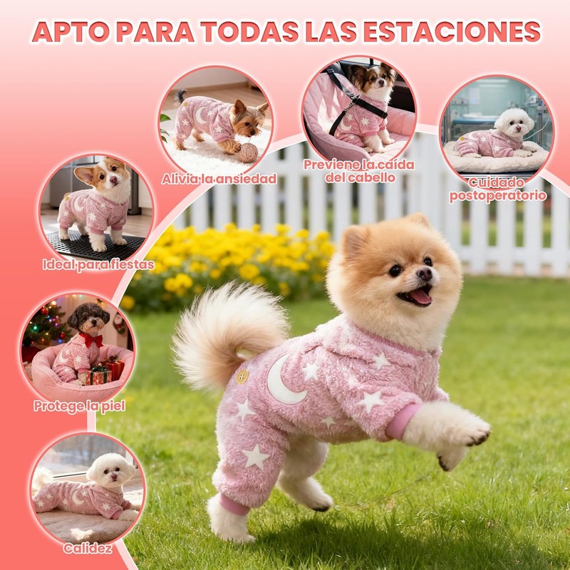 Sueter para Perros Chicos, Ropa Luminosa para Perros, Ropa para