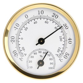 TEAMWILL Mini Analog Thermometer Hygrometer Humidity Meter Room Indoor Temperature, 2 in 1 Indoor Outdoor Temperature Humidity Monitor Gauge (1)