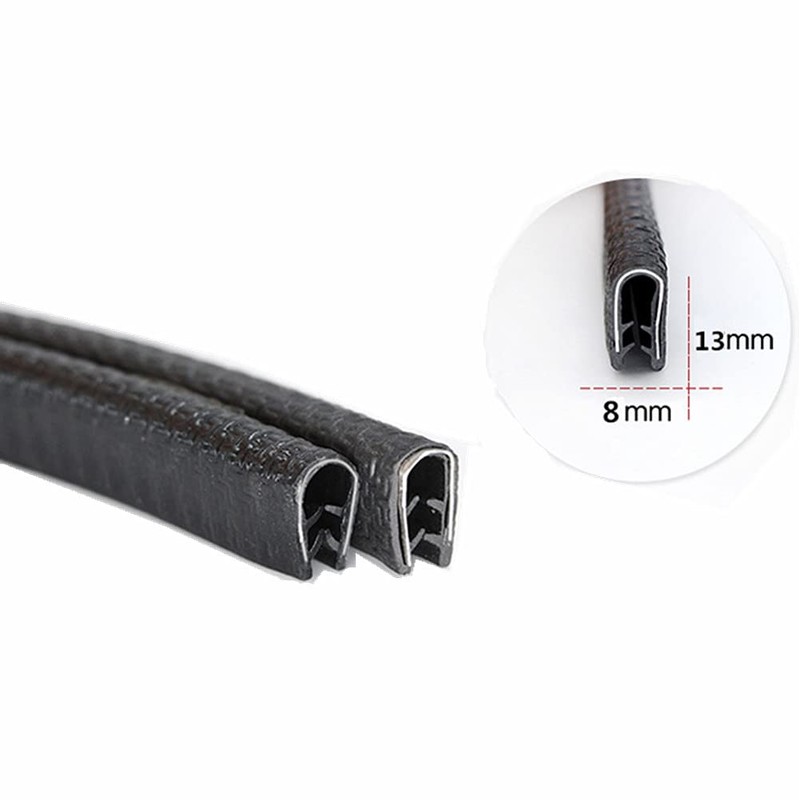 Black PVC Edge Trim, 3.5 Feet (1 Meter), Fits Edge