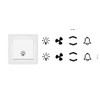 Switch Sticker Set Light Fan Arrows Bell Symbol Sticker (RPt3/1)