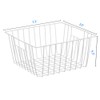 Y.Z.Bros Freezer Organizer Baskets, Kitchen Metal Wire Storage Bins, Pantry