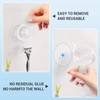 LUXEAR Shower Suction Cup Hooks, 4 Pack Razor Holder for