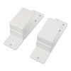 2PCS Door Barricade Brackets Open Bar Holder Carbon Steel Easy