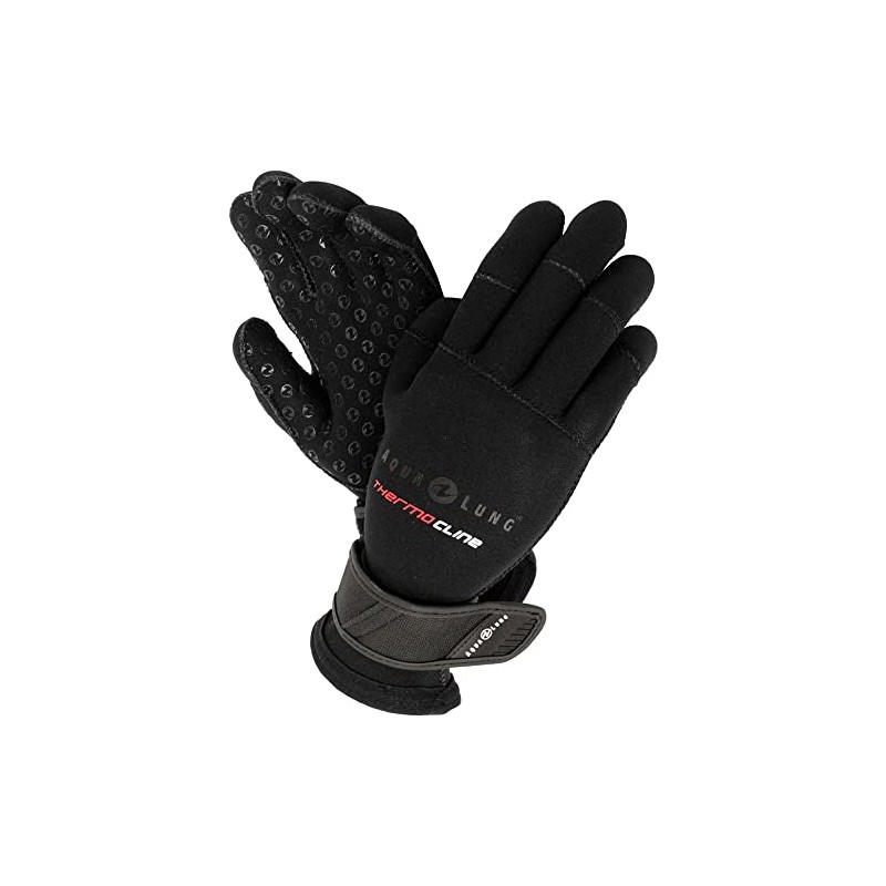 Aqualang 0.1 inch (3 mm) Thermo Glove Black [Diving Gloves]*/XL