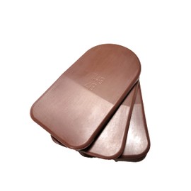 BML 7mm Heel Lifts, 3pk (Boys, Red [Firm])