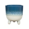 Sass & Belle Mojave Glaze Blue Large Planter on Legs