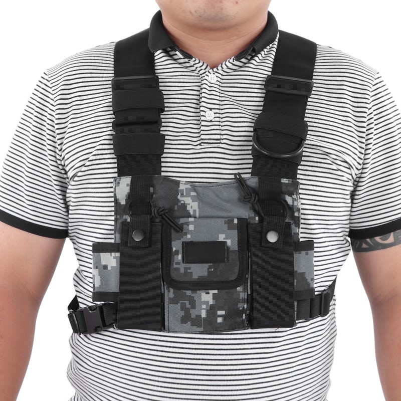 Radio Shoulder Holster Chest Harness Holder Vest Rig Radio Chest