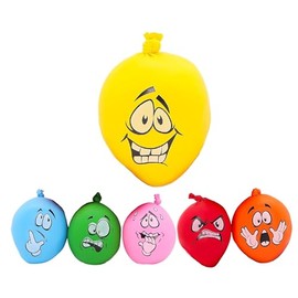 Moody Face Squishy Toy for Endless Fun and Creativity - 4 Assorted Colourful Moody Faces - Squeeze, Stretch, and Reshape for Imaginative Play - Enhance Hand-Eye Coordination and Sensory Skills