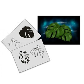 UMR-Design AS-195 Palmleaf Airbrushschablone Step by Step Grösse L