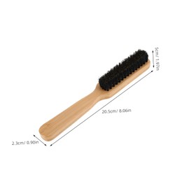 FRCOLOR Men Beard Brush with Natural Boar Bristles Travel Friendly Hair Grooming Tool for and Beard Care Durable Design for All Use Retro Styling Essential